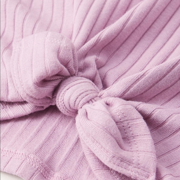 Abercrombie Kids- tie-front ribbed top - Picture 8 of 8